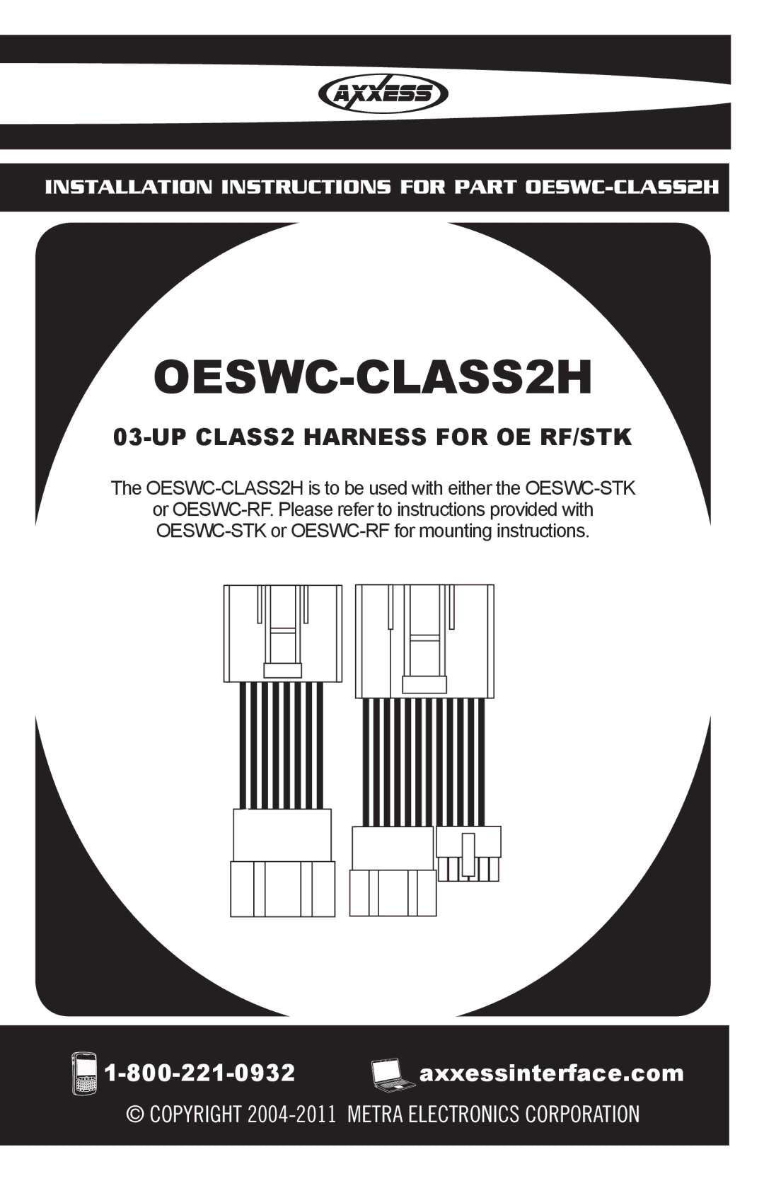 Axxess Interface OESWC-CLASS2H installation instructions 