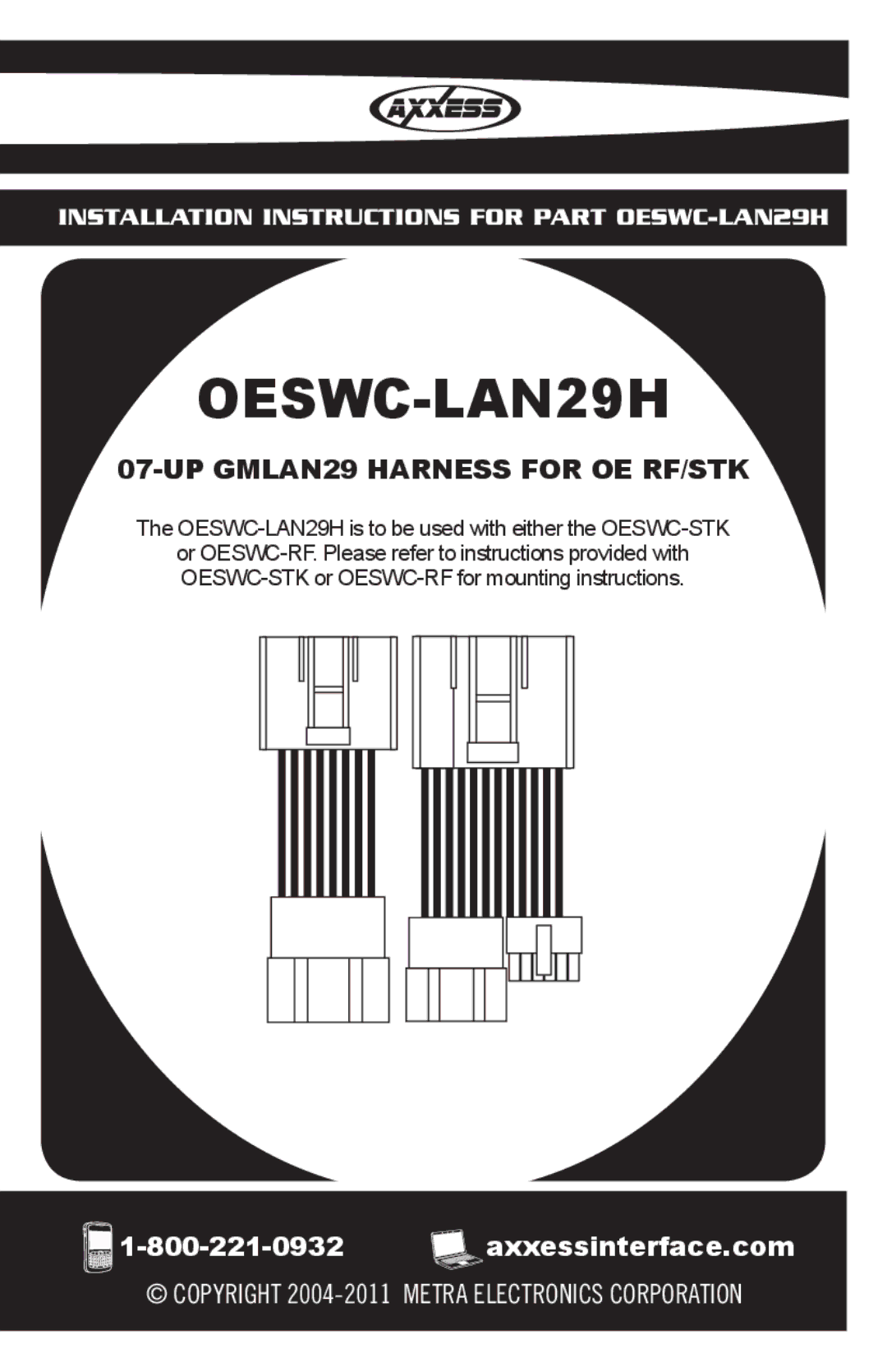 Axxess Interface OESWC-LAN29H installation instructions 