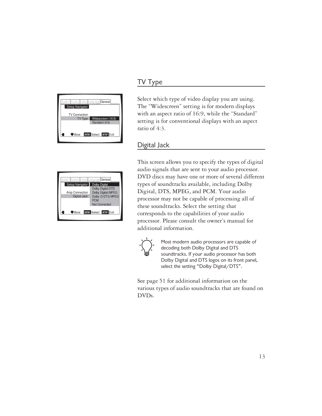 Ayre Acoustics DX-7 owner manual TV Type, Digital Jack 