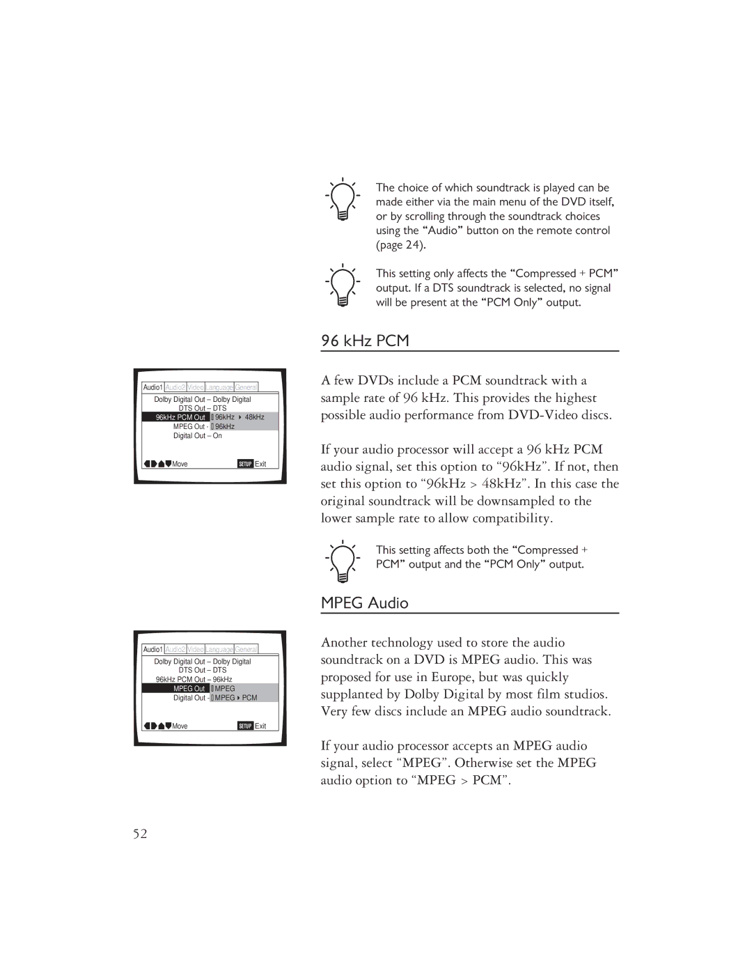 Ayre Acoustics DX-7 owner manual KHz PCM, Mpeg Audio 