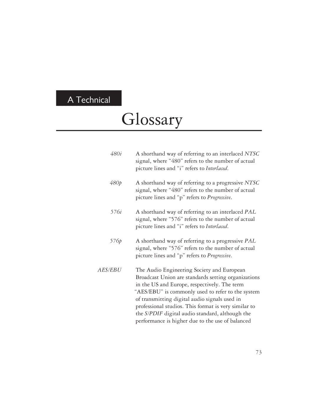 Ayre Acoustics DX-7 owner manual Glossary 