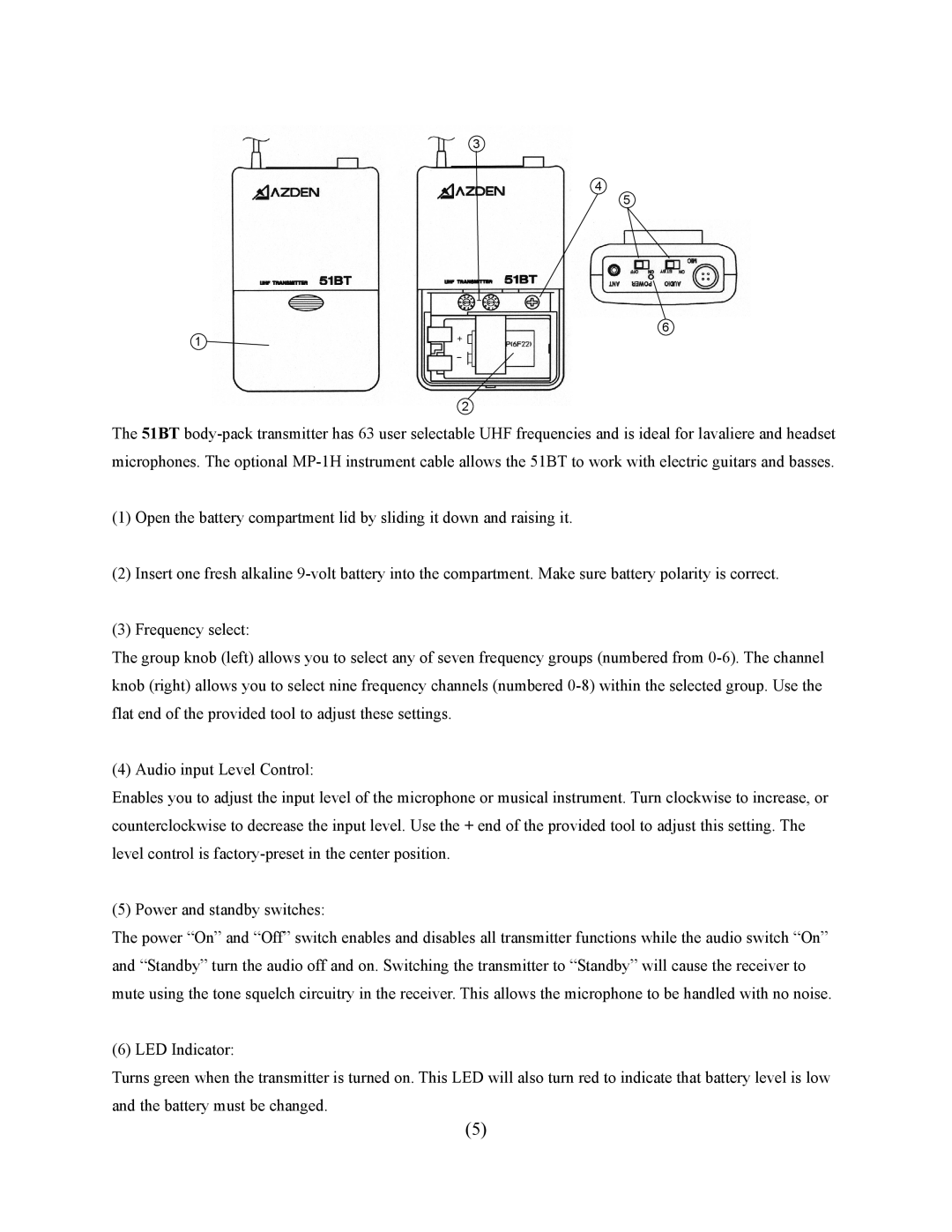 Azden 51XT, 51HT, 511DRH, 51BT, 411UDR owner manual 