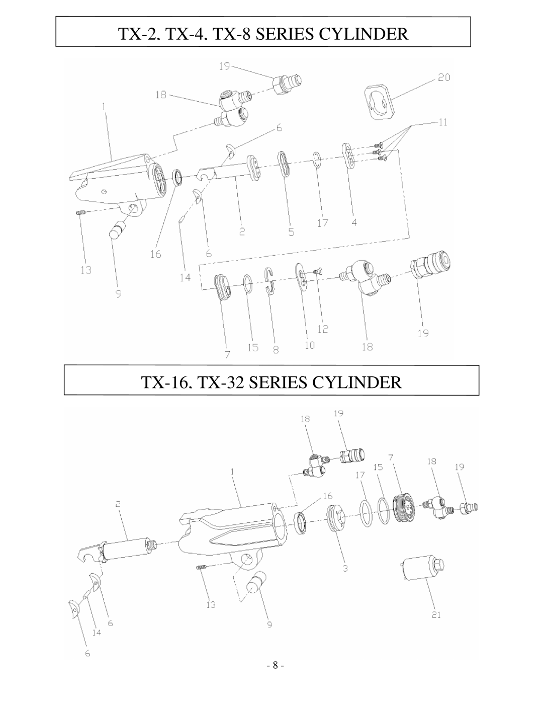 Aztech Systems 32, 16, 4, 8, TX 2 manual 