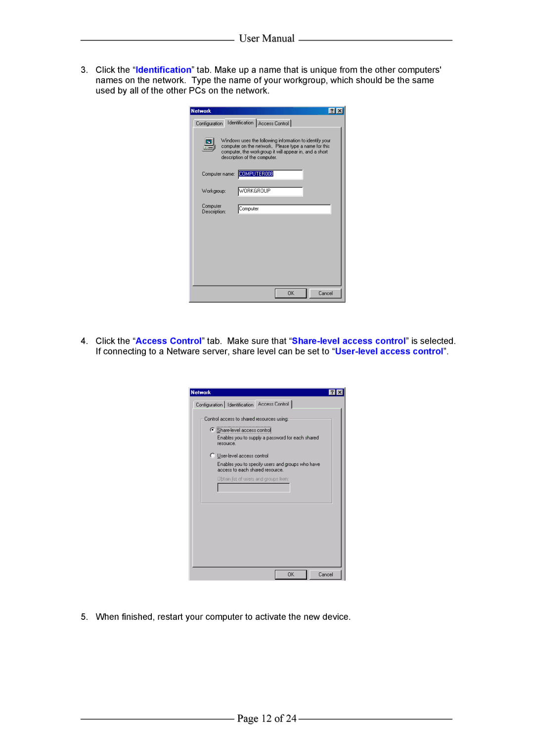 Aztech Systems WL630PCI user manual 