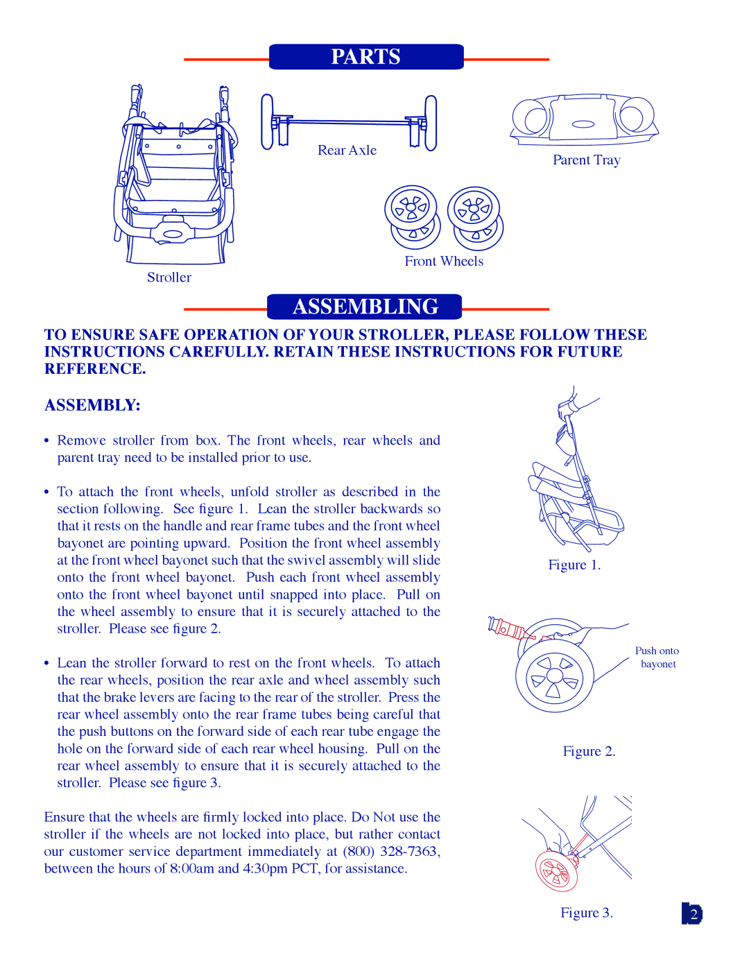 Baby Trend 1305 manual Assembly 