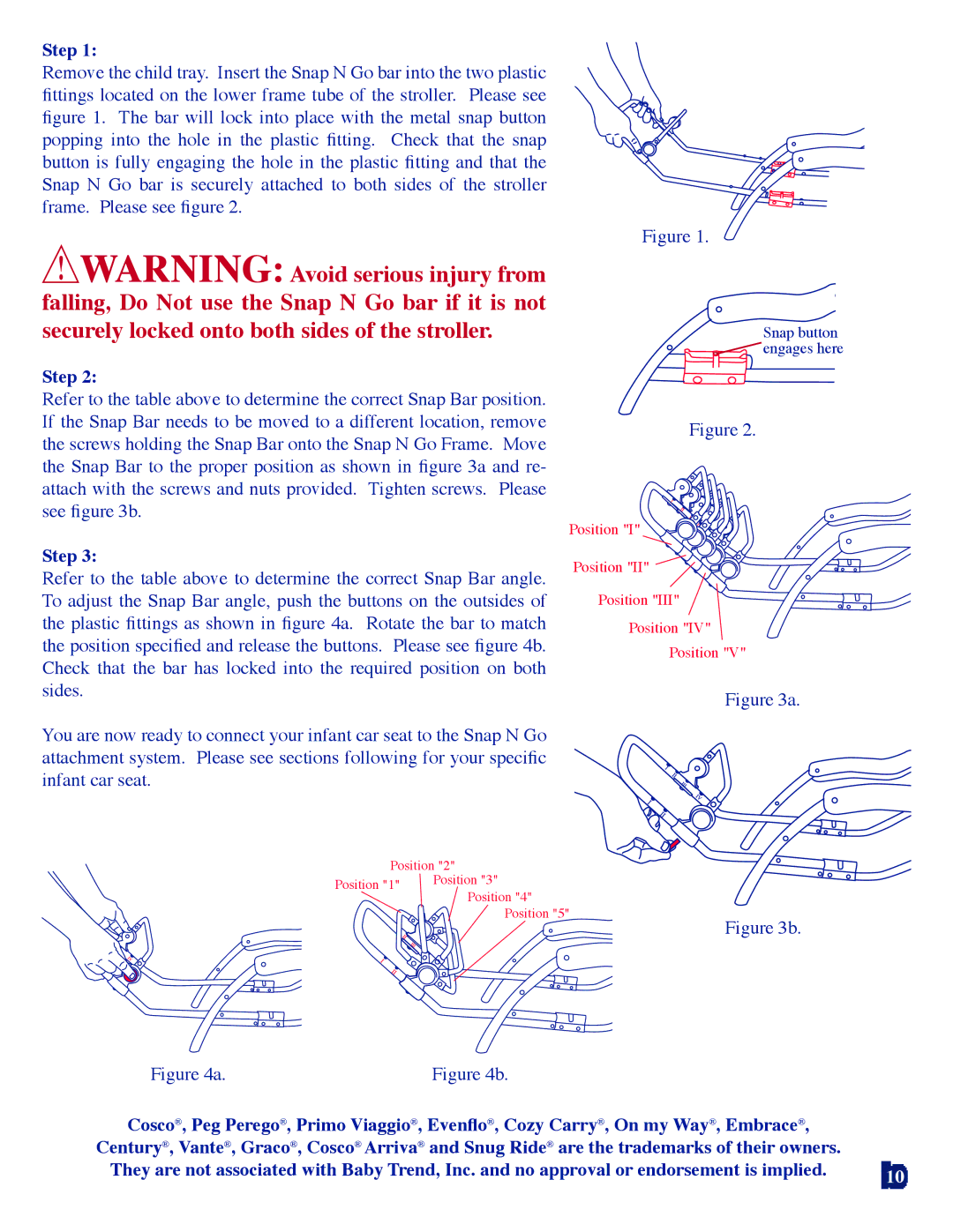 Baby Trend 7311 manual Step 