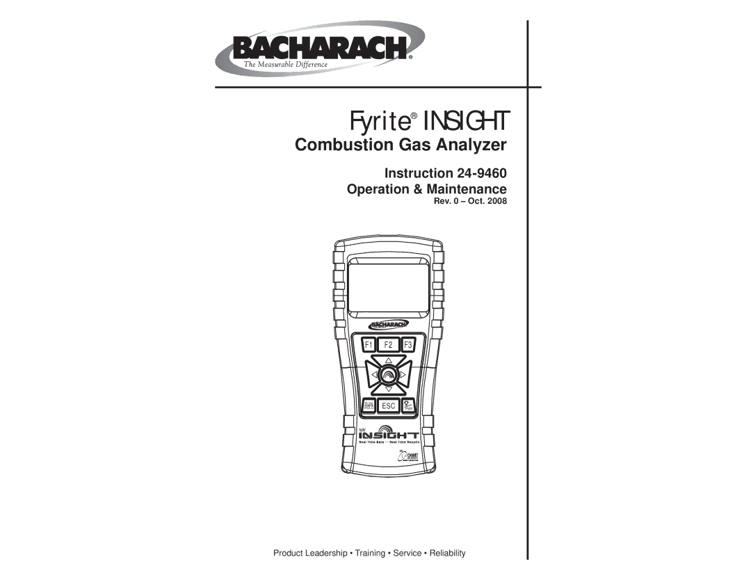 Bacharach INSIGHT manual Fyrite Insight 