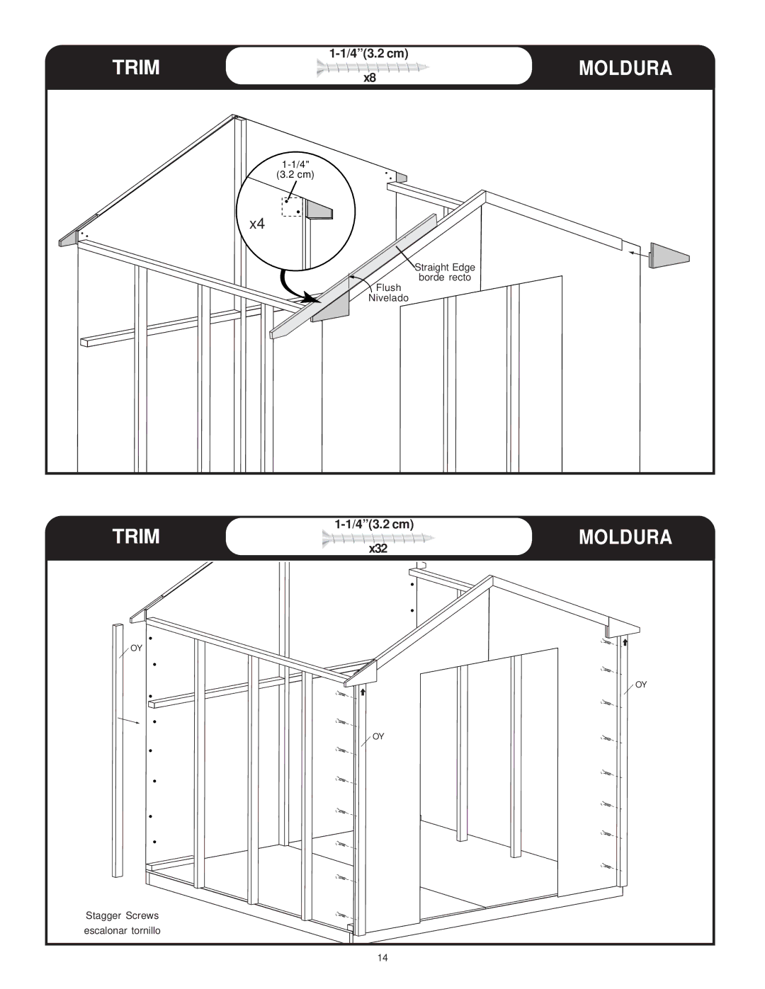 Backyard Storage Solutions 16616, 18276-1 manual Moldura 