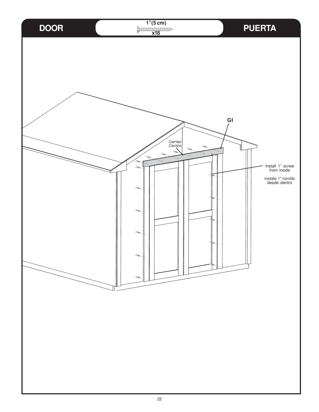 Backyard Storage Solutions 16616, 18276-1 manual 15 cm 