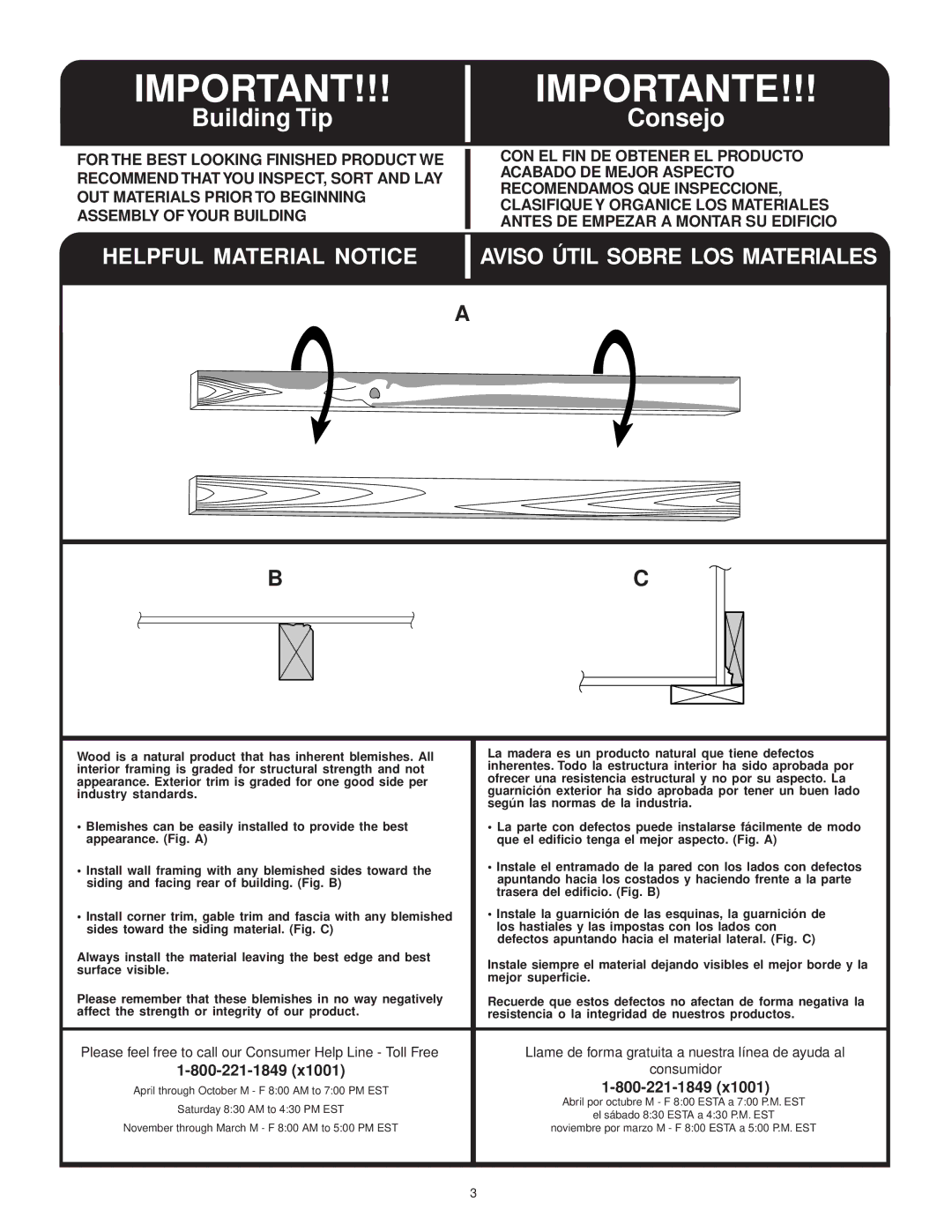 Backyard Storage Solutions 18276-1, 16616 manual Importante 