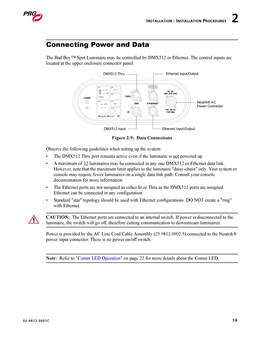 Bad Boy Mowers 02.9812.0001C user manual Connecting Power and Data, Data Connections 