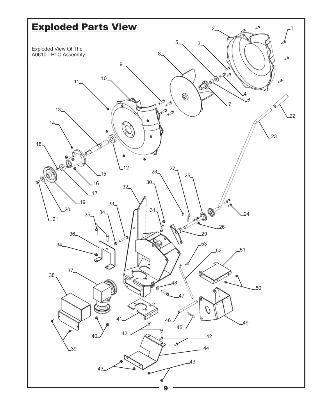 Bad Boy Mowers 48031301 manual Exploded Parts View 