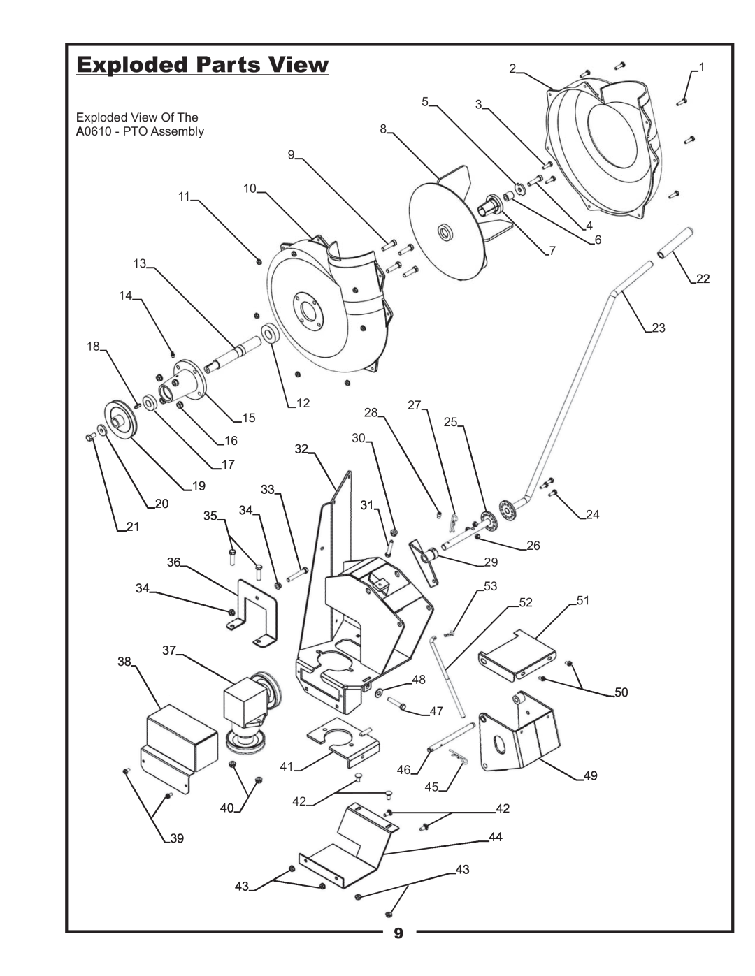 Bad Boy Mowers 48031301 manual Exploded Parts View 