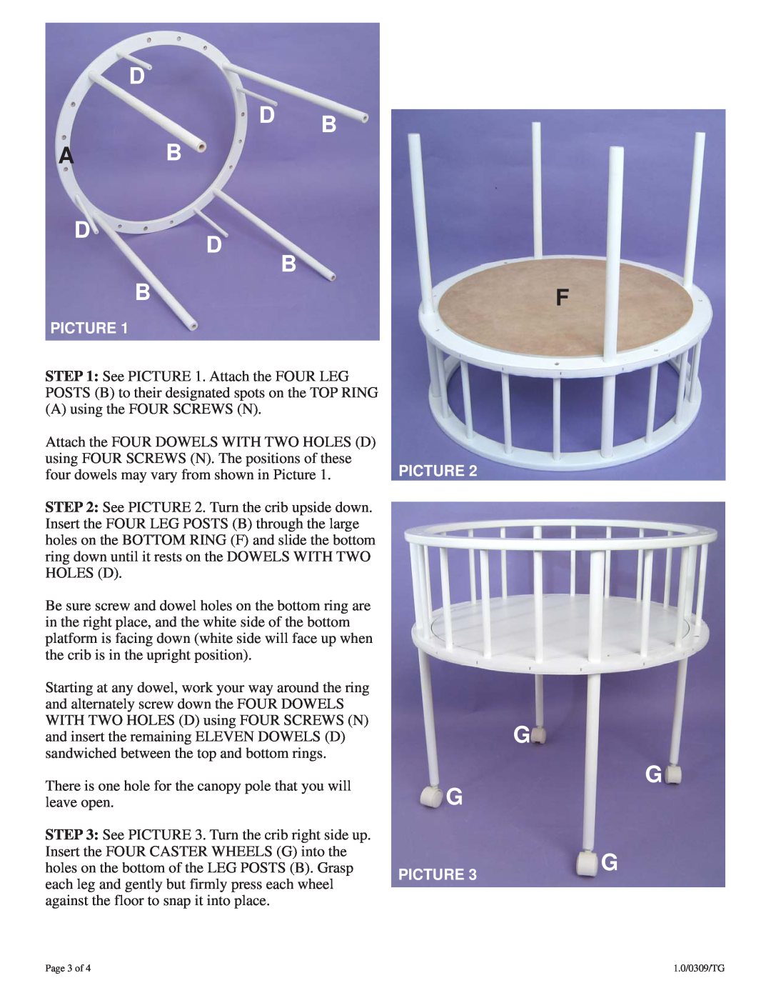 Badger Basket 01906 manual D D B, Picture 