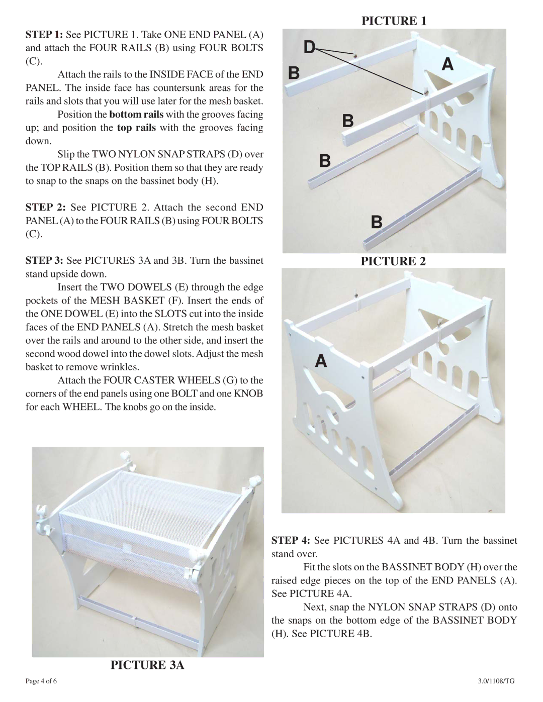 Badger Basket 0852T, 0861T, 0854T, 0860T, 0850T, 00752, 00750, 00751 manual Picture 