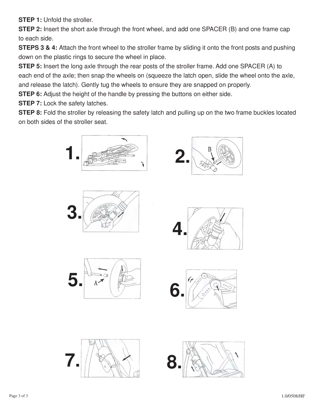 Badger Basket 09960 manual 0508/HF 