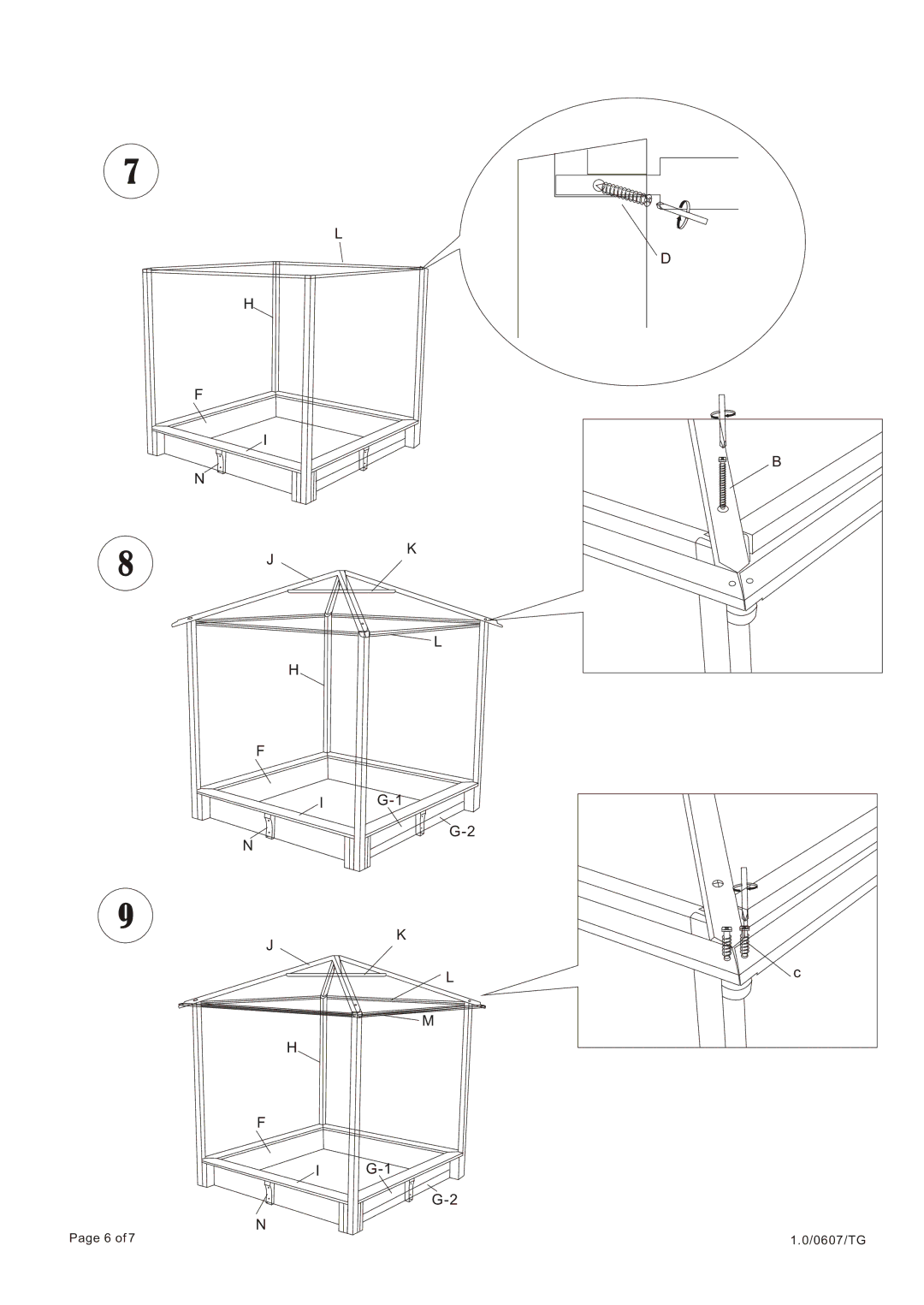 Badger Basket 09985 instruction manual 0607/TG 