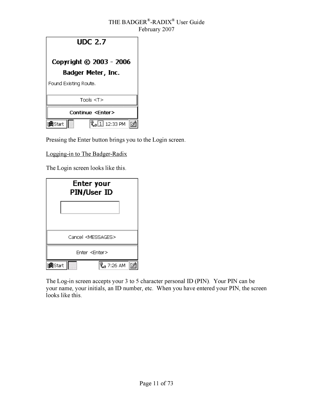 Badger Basket N64944-001, RAD-IOM-01 operation manual 