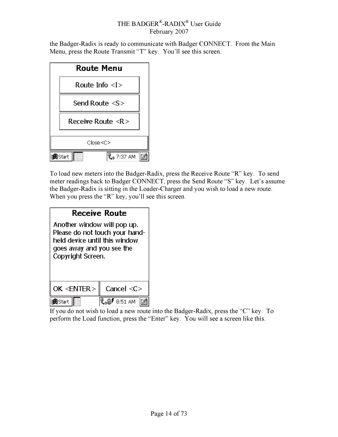 Badger Basket RAD-IOM-01, N64944-001 operation manual 