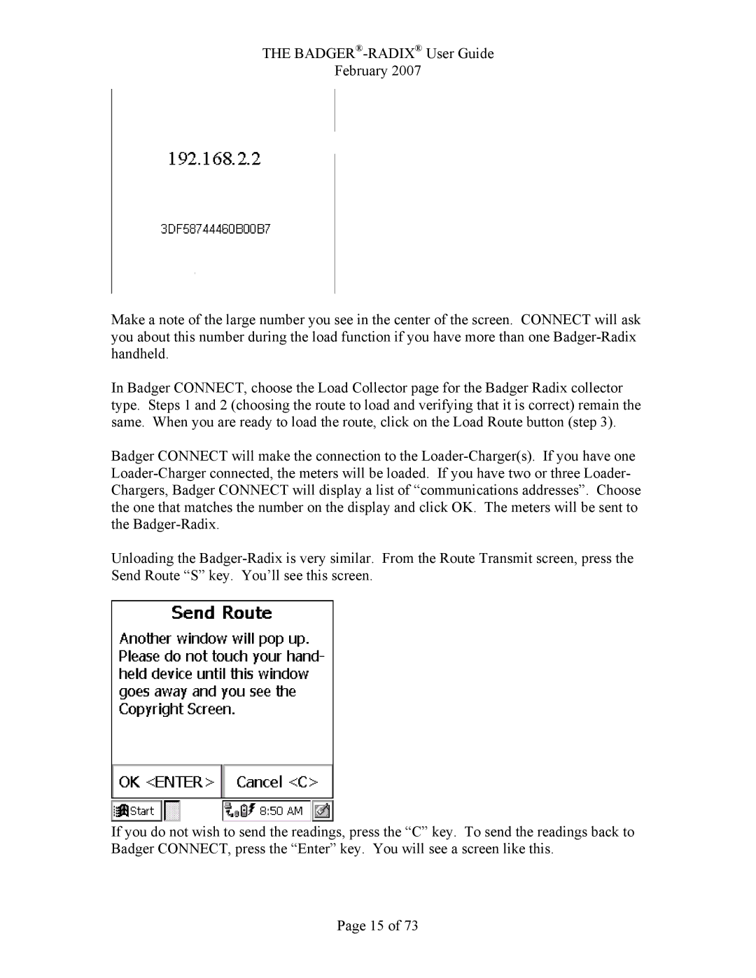 Badger Basket N64944-001, RAD-IOM-01 operation manual 