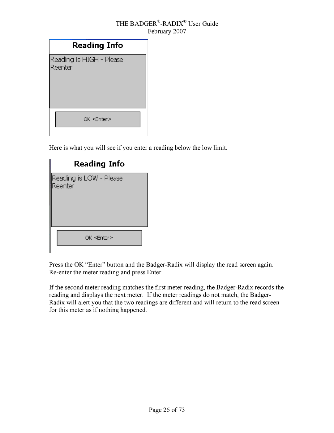 Badger Basket RAD-IOM-01, N64944-001 operation manual 