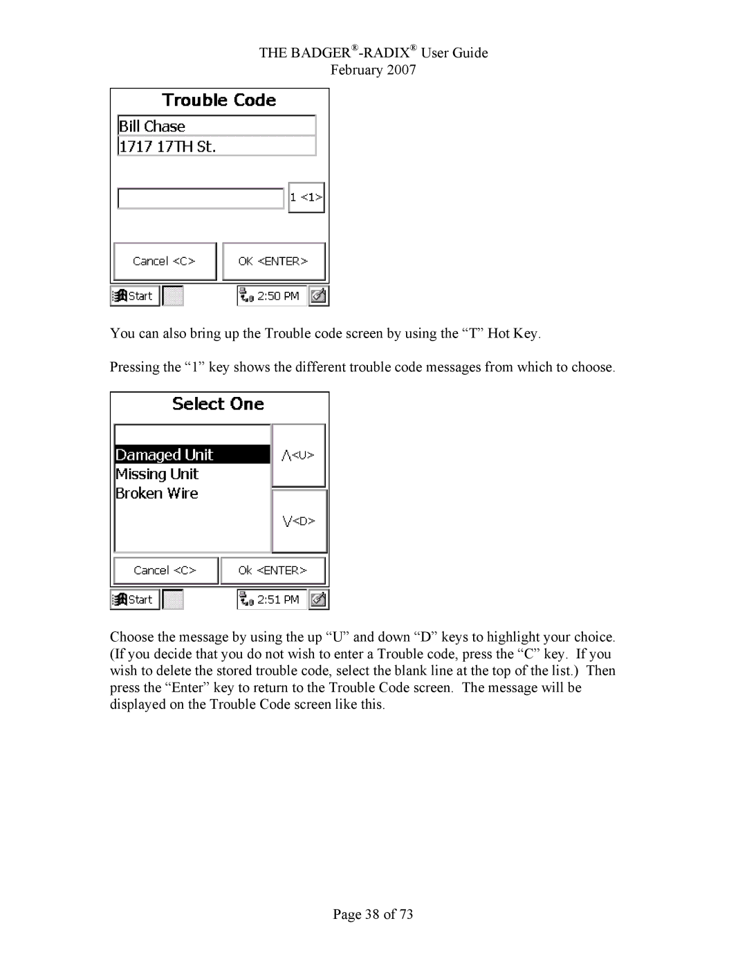 Badger Basket RAD-IOM-01, N64944-001 operation manual 