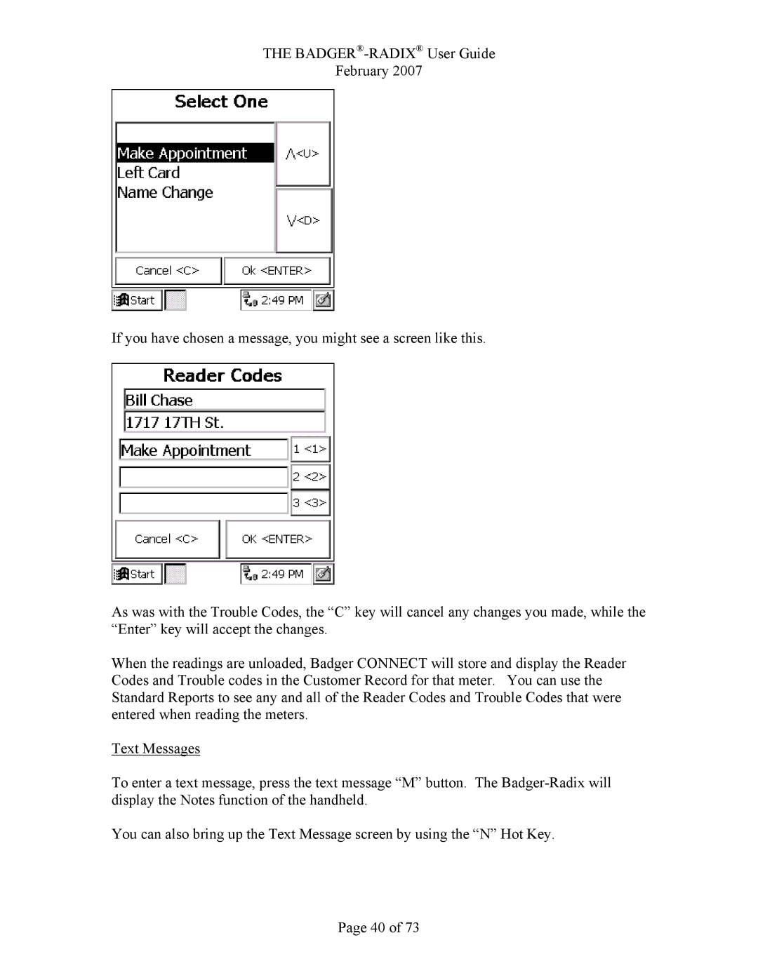 Badger Basket RAD-IOM-01, N64944-001 operation manual 