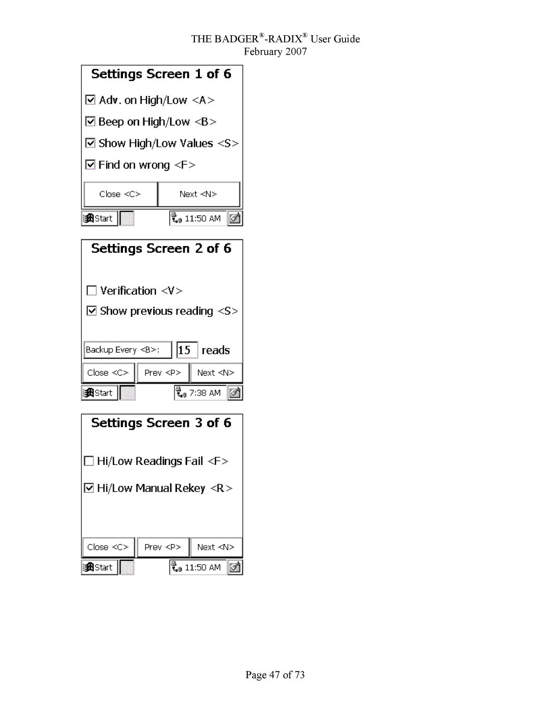 Badger Basket N64944-001, RAD-IOM-01 operation manual BADGER-RADIXUser Guide February 