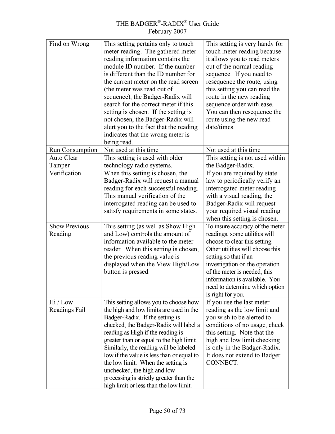 Badger Basket RAD-IOM-01, N64944-001 operation manual Connect 