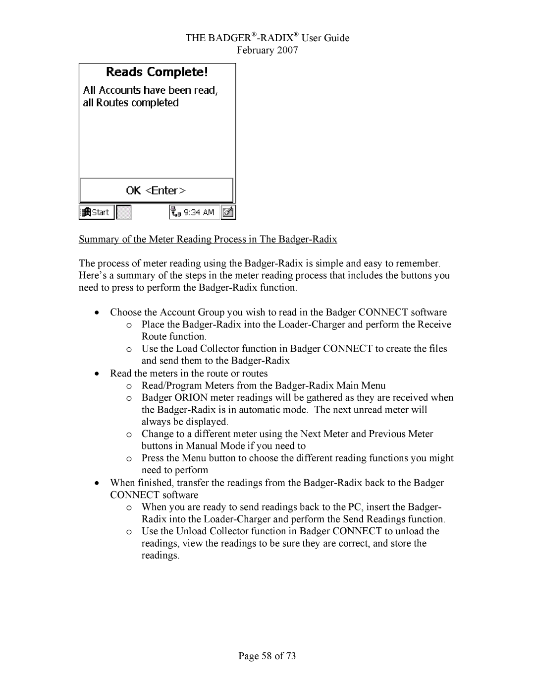 Badger Basket RAD-IOM-01, N64944-001 operation manual 