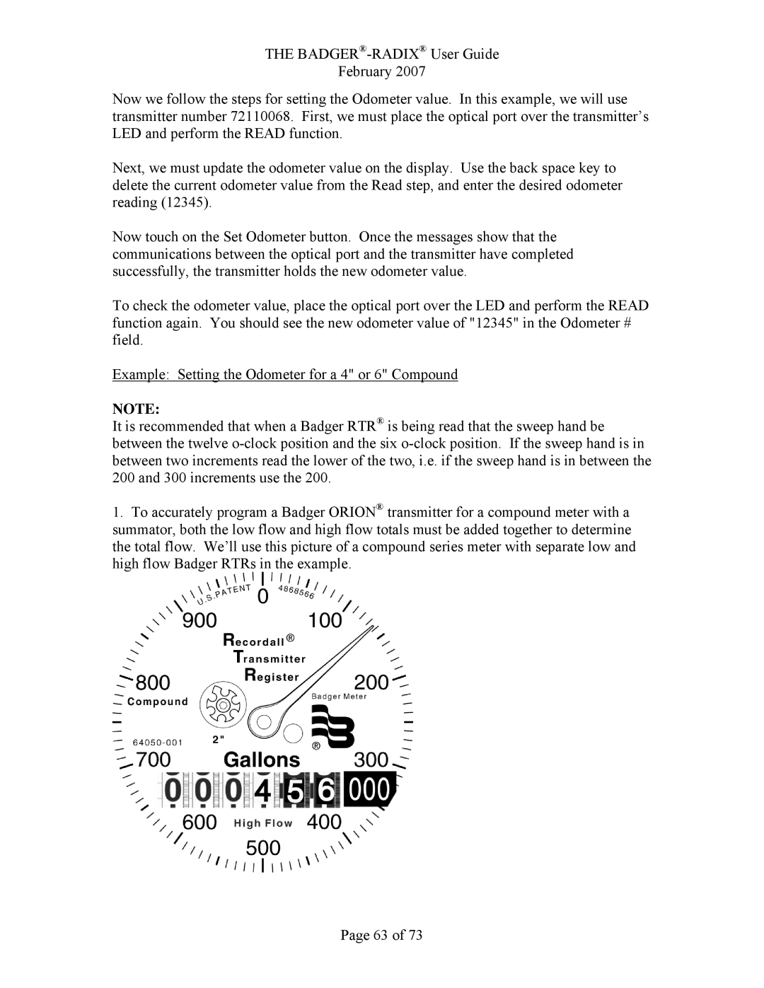 Badger Basket N64944-001, RAD-IOM-01 operation manual 