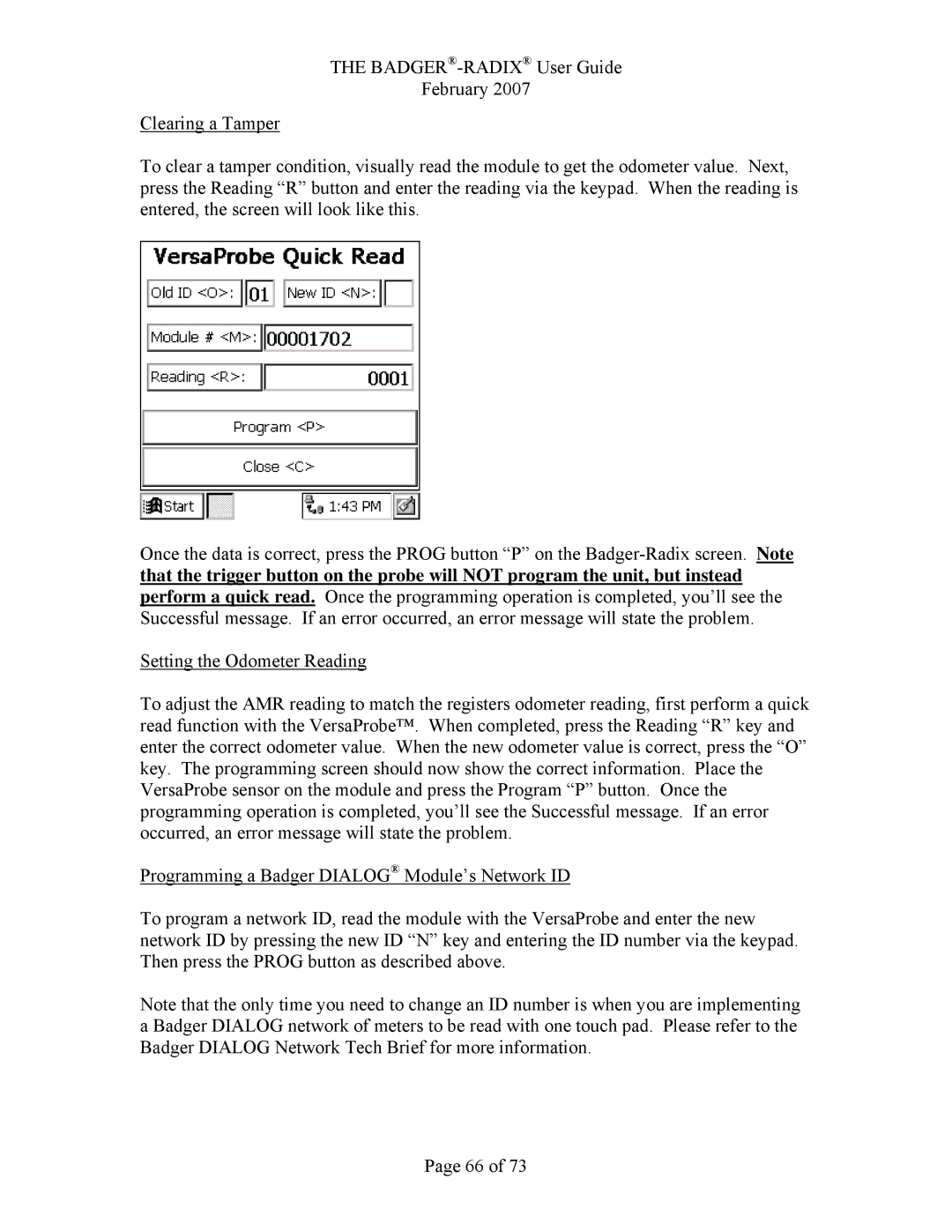 Badger Basket RAD-IOM-01, N64944-001 operation manual 