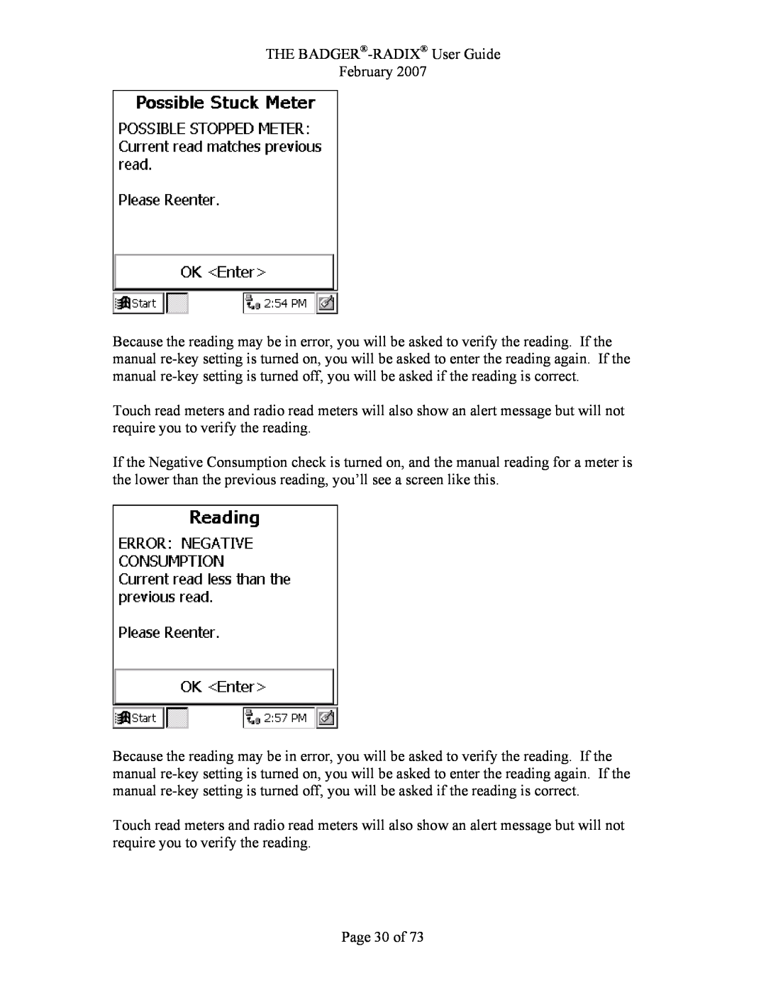 Badger Basket RAD-IOM-01, N64944-001 operation manual Page 30 of, THE BADGER-RADIX User Guide February 