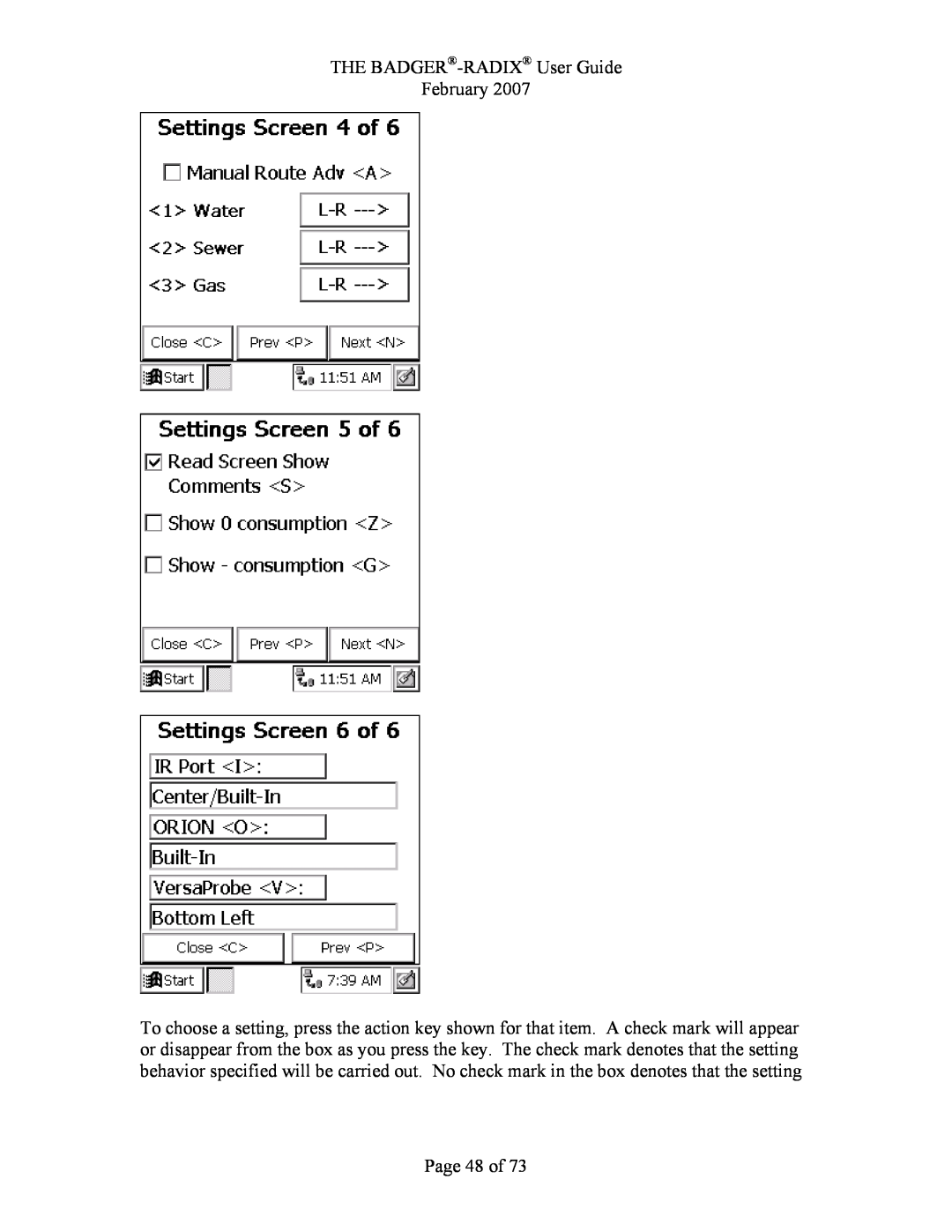 Badger Basket RAD-IOM-01, N64944-001 operation manual Page 48 of, THE BADGER-RADIX User Guide February 