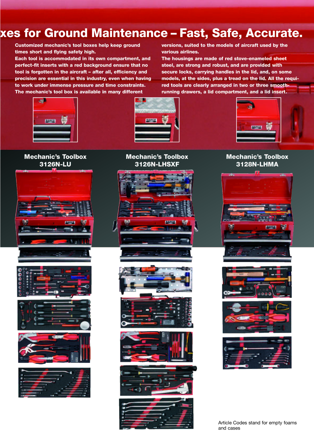 Bahco 3126N-LHFR manual Xes for Ground Maintenance Fast, Safe, Accurate, Mechanic’s Toolbox 3126N-LU, 3128N-LHMA 