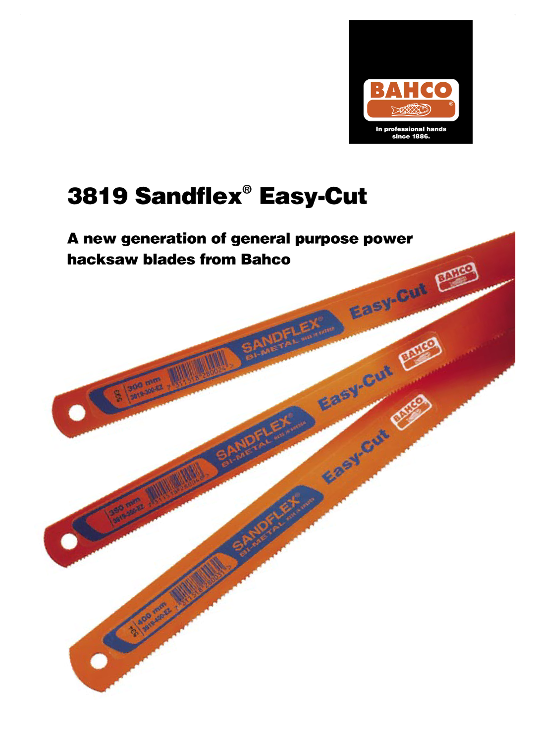 Bahco 3819 manual Sandflex Easy-Cut 