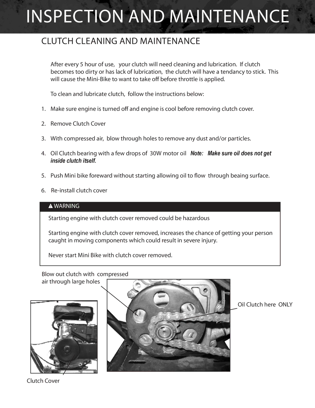 Bajaj Electricals DB30 manual Clutch cleaning and maintenance 