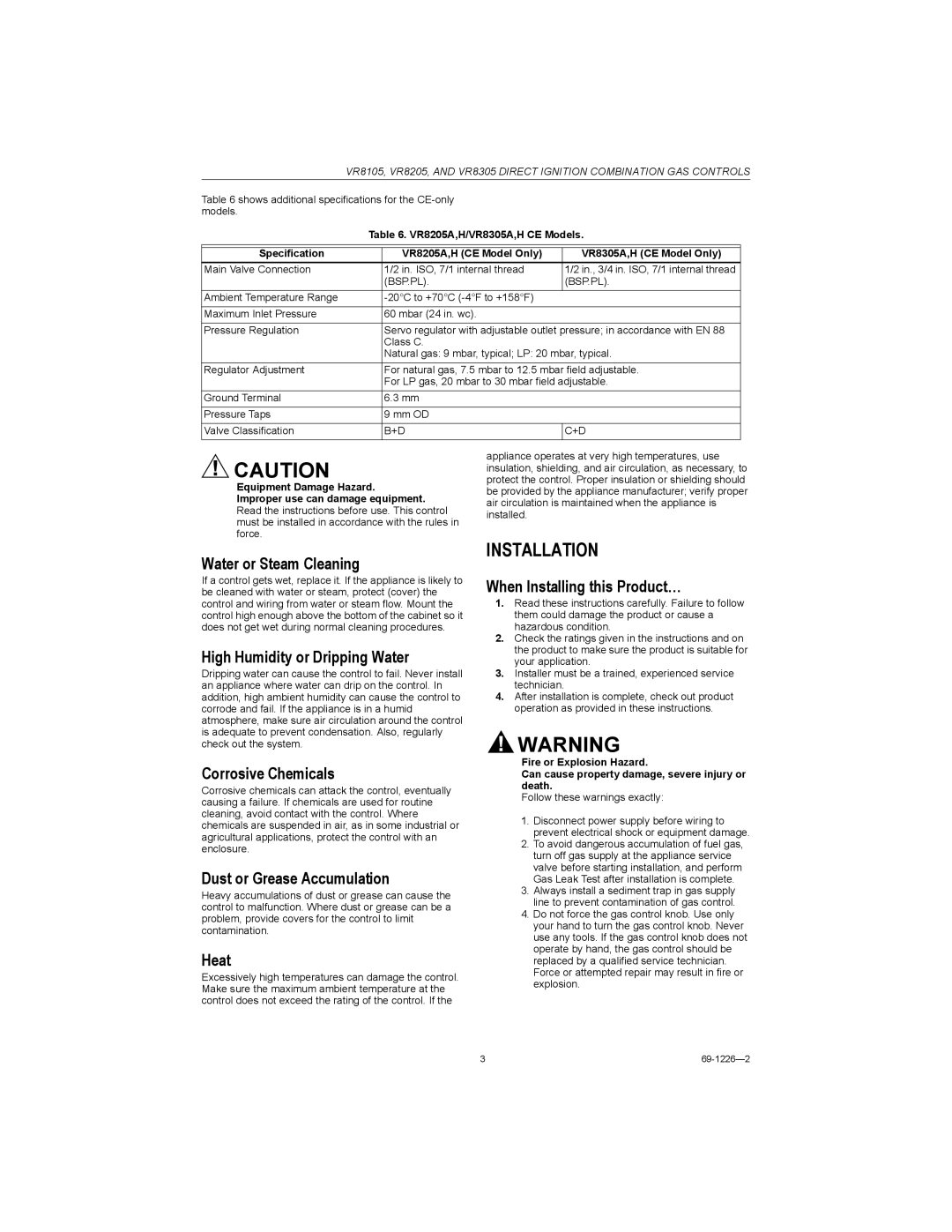 Bakers Pride Oven DRG-40 operation manual Installation 