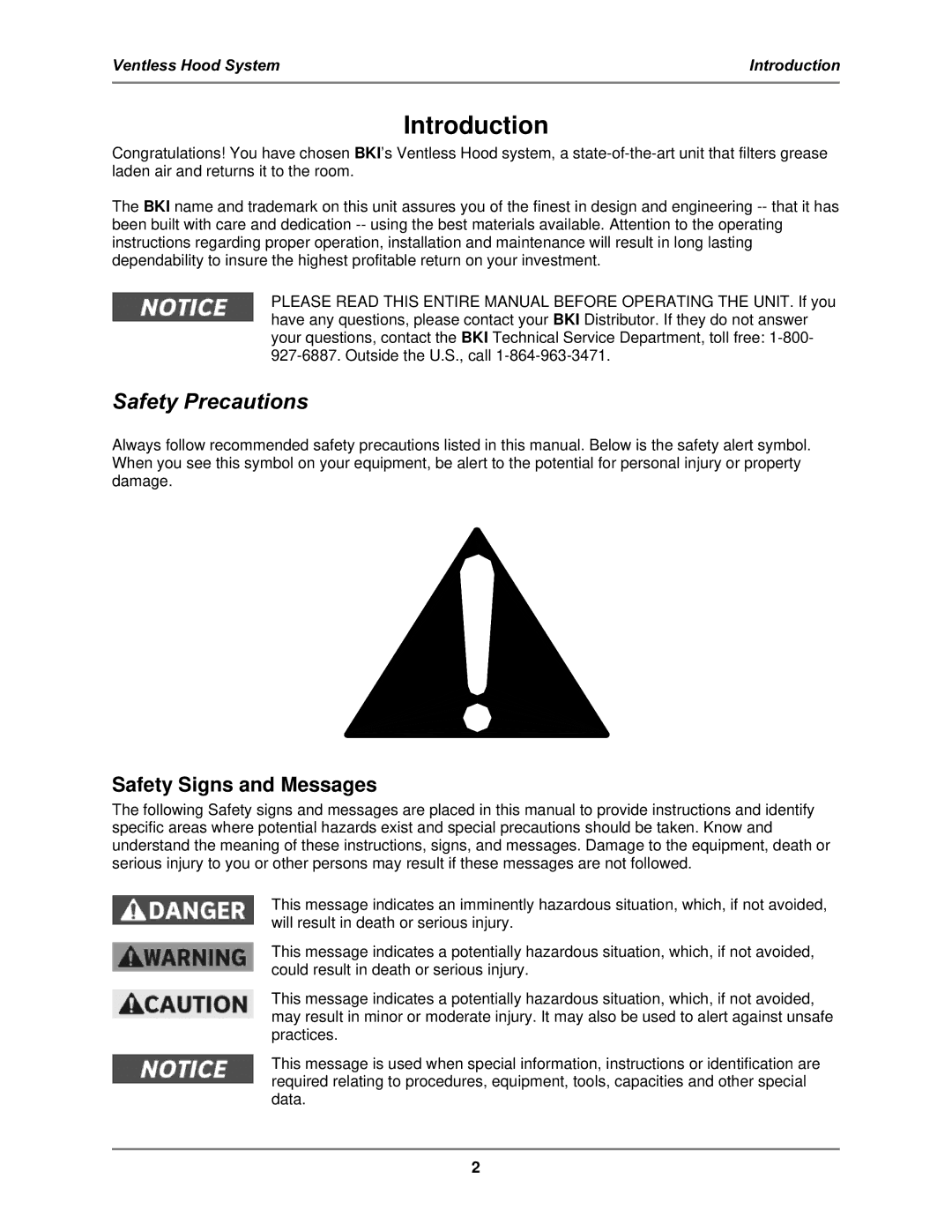 Bakers Pride Oven FH-28 operation manual Introduction, Safety Precautions, Safety Signs and Messages 