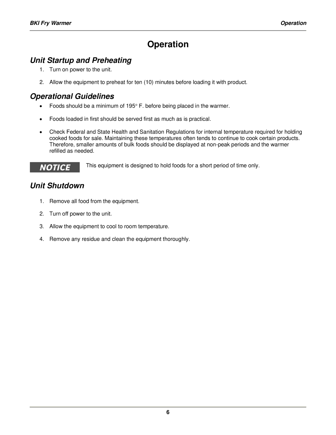 Bakers Pride Oven HFWB, HFWS manual Unit Startup and Preheating, Operational Guidelines, Unit Shutdown 