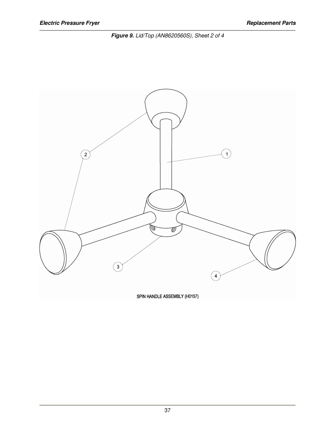 Bakers Pride Oven LPF-FC service manual Lid/Top AN8620560S, Sheet 2 