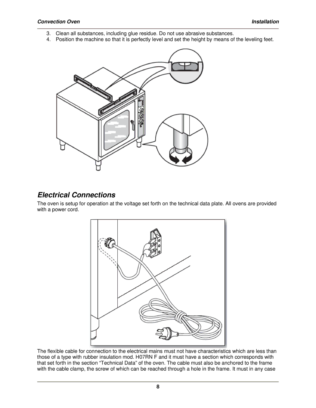 Bakers Pride Oven MT-200 service manual Electrical Connections 