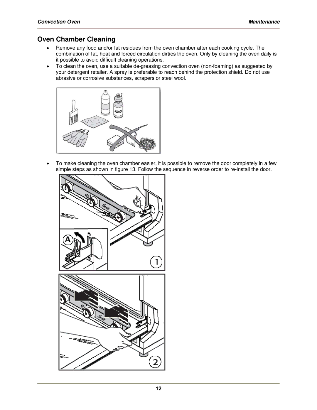 Bakers Pride Oven MT-200 service manual Oven Chamber Cleaning 