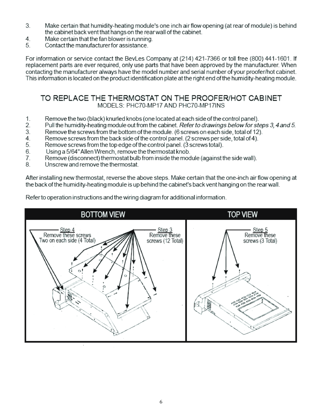 Bakers Pride Oven PHC70-MPINS manual 