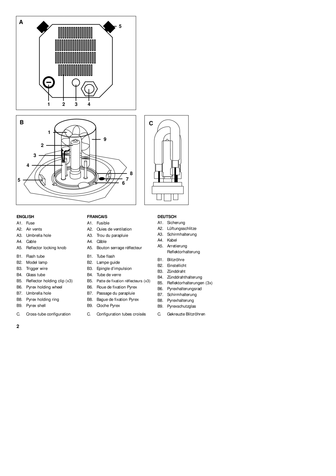 Balance 10505 manual English Francais Deutsch 