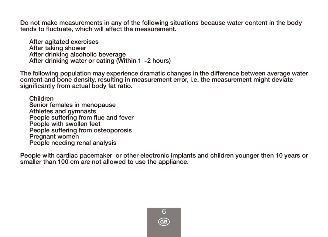 Balance KH 391 manual 