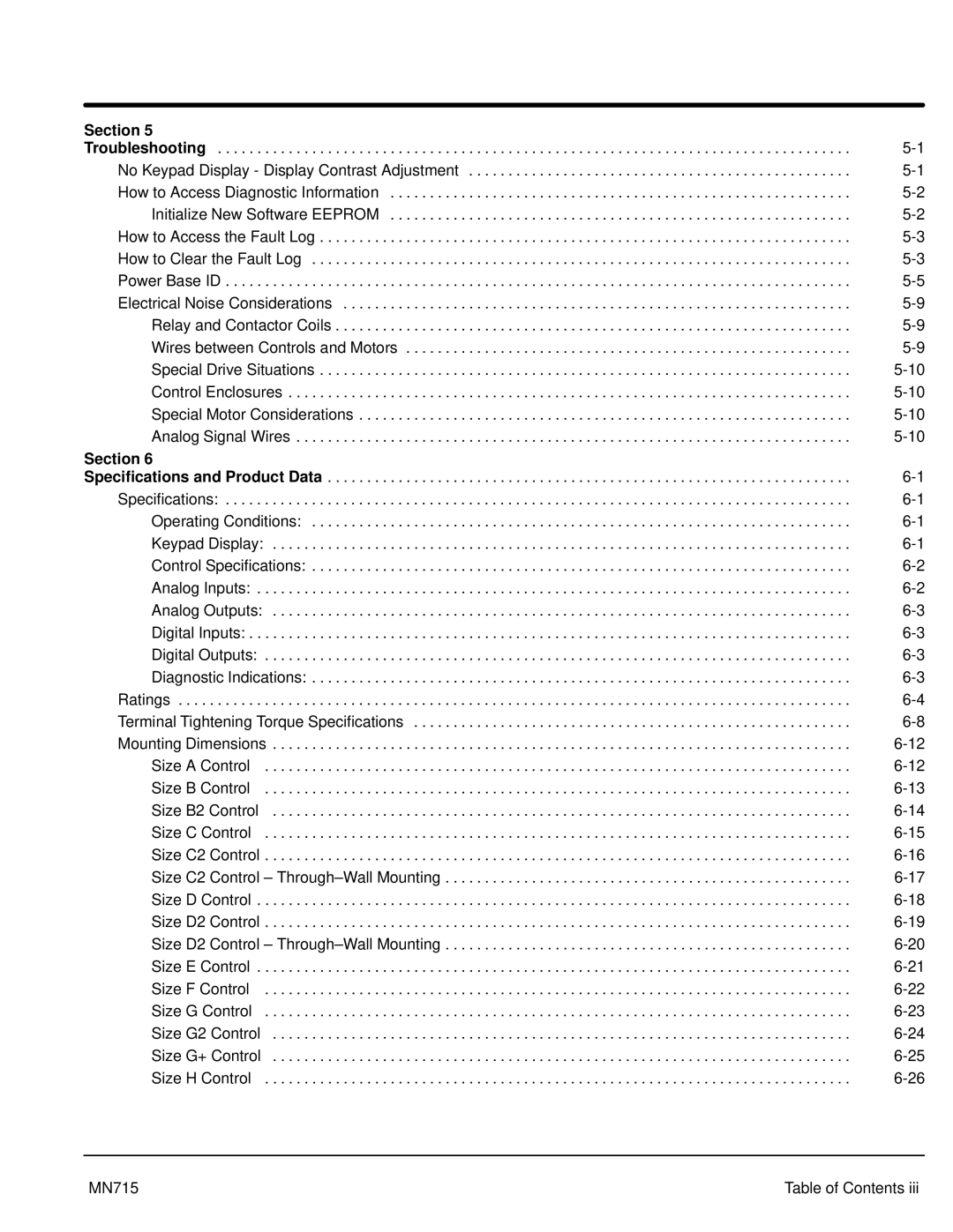 Baldor 15H, Inverter Control manual Section 