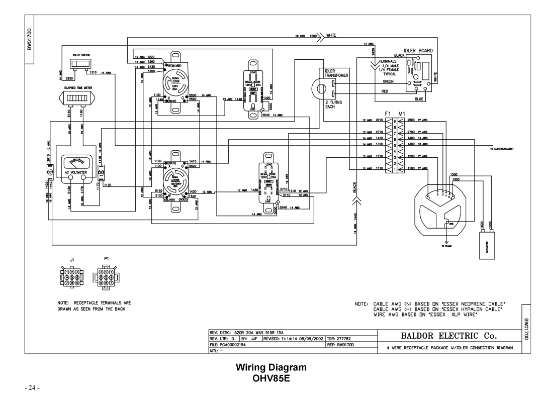 Baldor 3KW-9KW manual OHV85E 