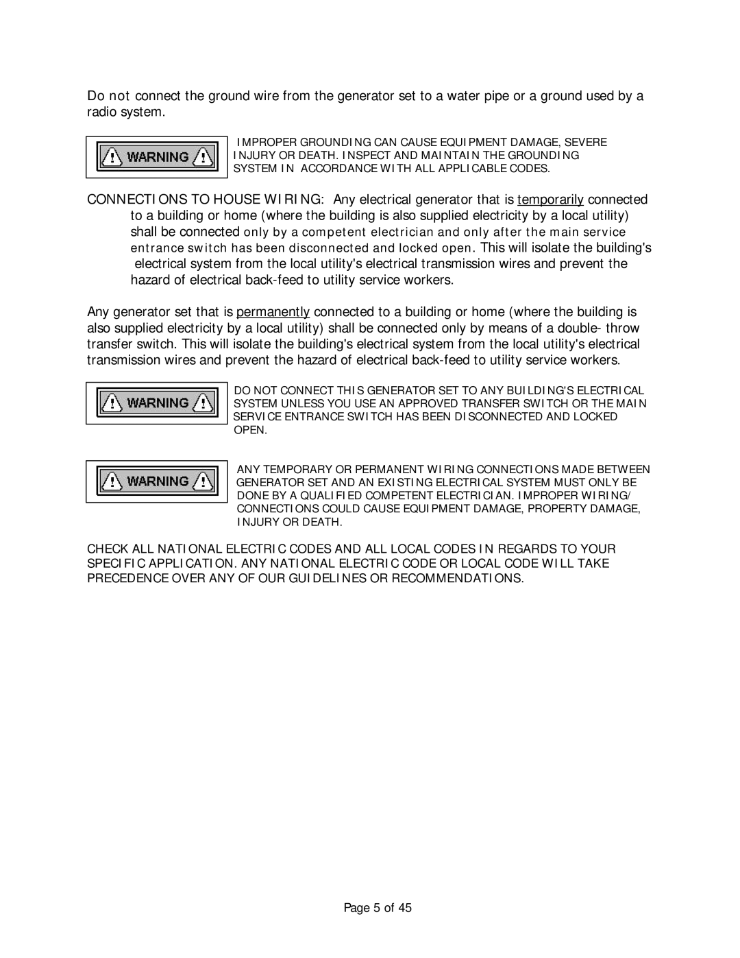 Baldor AE12, Automatic Emergency Pow'r Products manual 