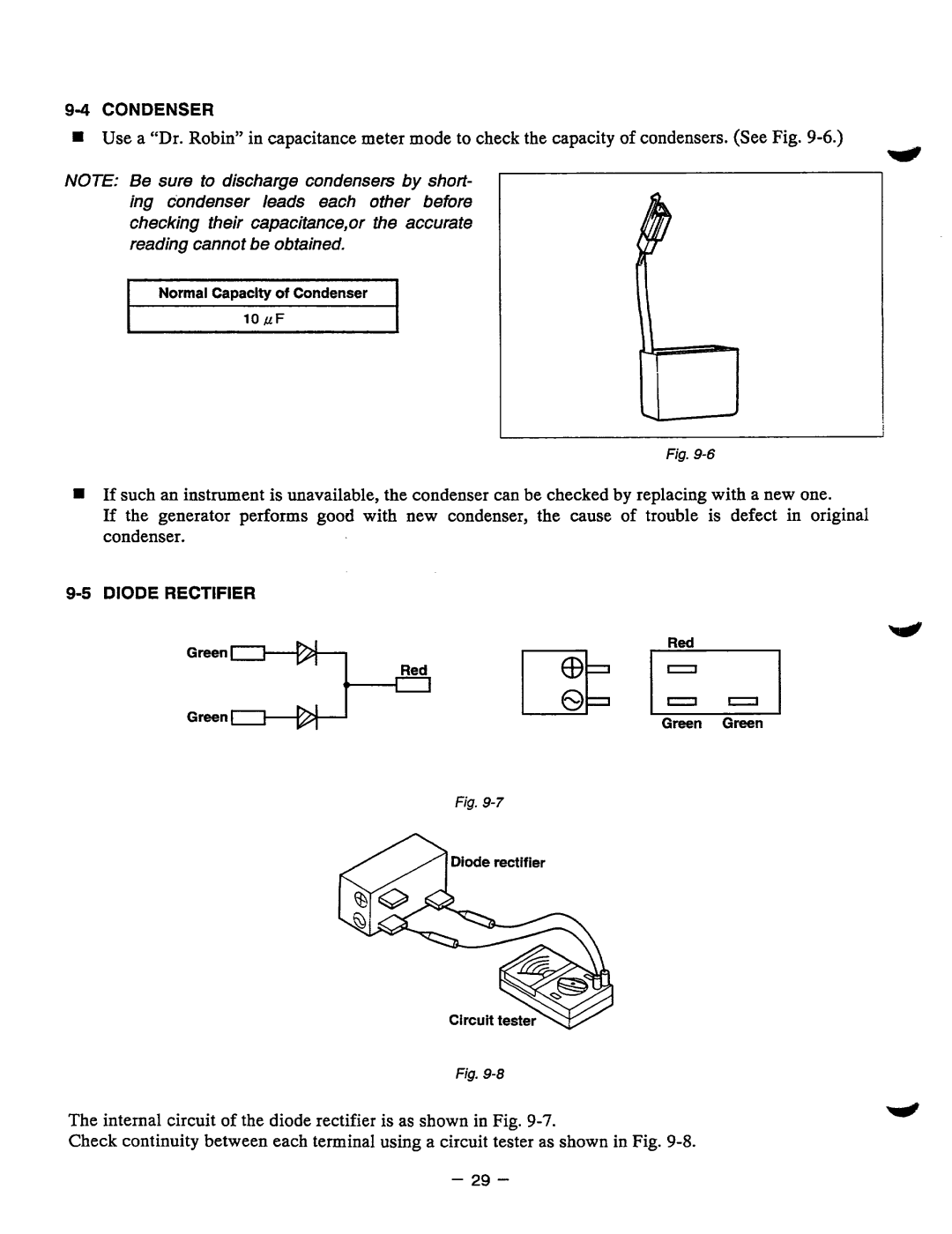 Baldor BALDOR GENERATOR, PC13R manual The internal circuitof the diode rectifieris as shownin Fig 